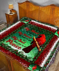 Cardinal Christmas Quilt Blanket - Add Some Festive Charm to Your Living Room