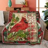 Cardinal Fan's Delight - Cozy and Warm Cardinal Quilt Blanket