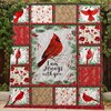 Cardinal Lo Quilt Blanket - Always With You Cardinalis Bird