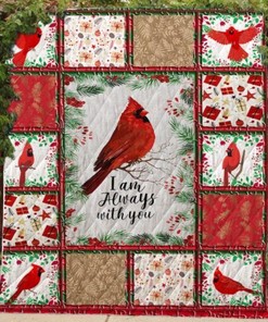 Cardinal Lo Quilt Blanket - Always With You Cardinalis Bird