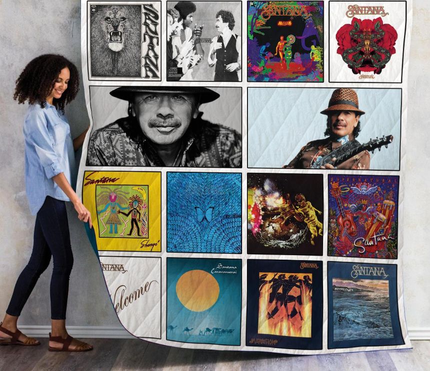 Carlos Santana Ver01 Quilt Bedding Set for Latin Music Lovers