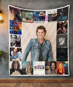 Carlos Vives Albums Quilt Blanket, Perfect for Latin Music Fans