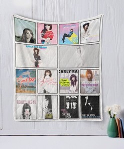 Carly Rae Jepsen Albums Quilt Blanket, Perfect for Fans of Pop Music