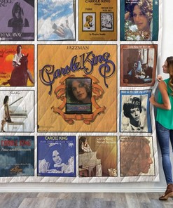 Carole King Collection Retro Quilt Blanket with Keywords