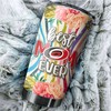 Carolina Hurricanes NHL Tumbler: Best Mom Ever Tumbler with Cool Flower Design, Ideal Tumbler Gift for NHL Fans