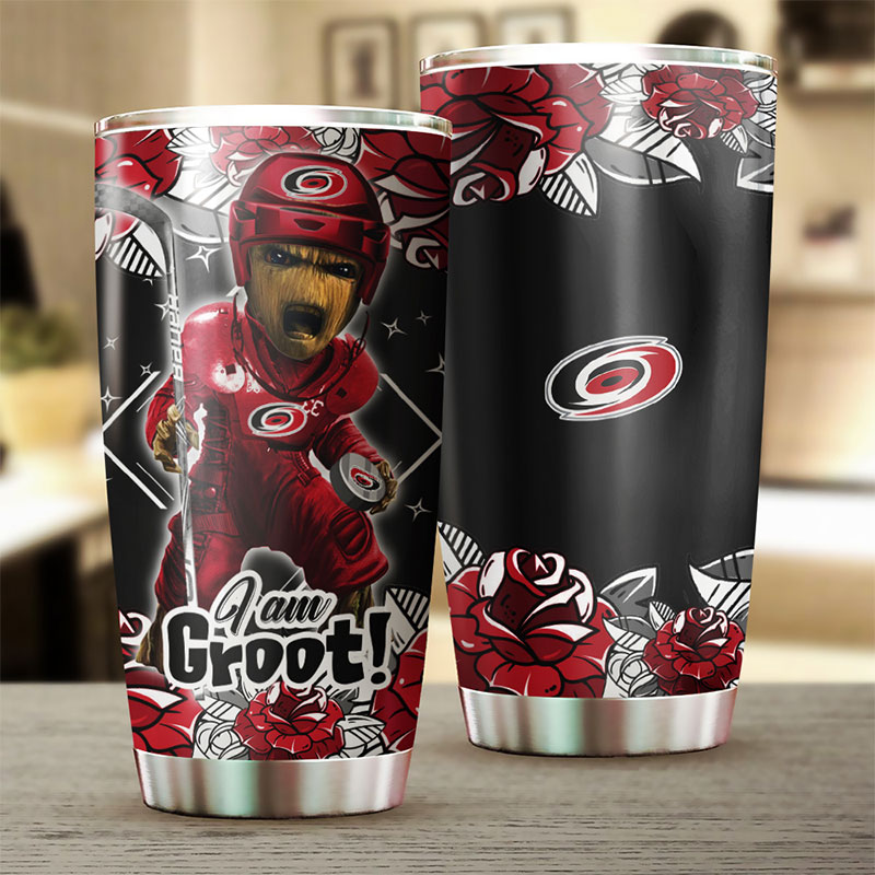 Carolina Hurricanes NHL Tumbler - I Am Groot Edition - Image 2