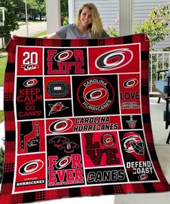 Carolina Hurricanes Quilt Blanket - NHL Officially Licensed Hurricanes Bedding