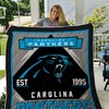 Carolina Panthers Love Quilt Blanket for Football Fans
