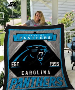Carolina Panthers Love Quilt Blanket for Football Fans