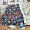 Cartoon Dino Dinosaur Fleece Blanket: Soft and Warm for the Dinosaur Fan In Your Life