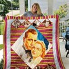 Casablanca Portraits Quilt Blanket with Classic Movie Theme