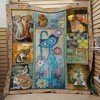 Cat Abstract Paiting Cat Lo Quilt Bedding Set for Kids