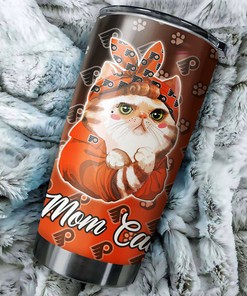 Cat Mom Philadelphia Flyers NHL Tumbler - Keep Yourself Hydrated