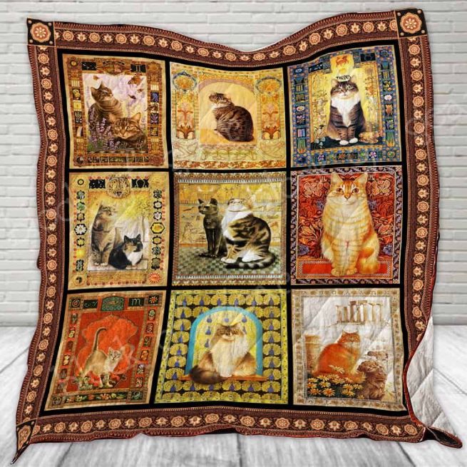 Cat Picture Collection Quilt Blanket - Perfect for a Quilt Bedding Set for Cat Lovers with Style