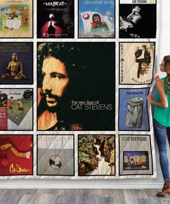 Cat Stevens Albums Collection Quilt Bedding Set Vintage