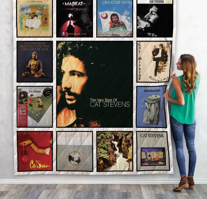 Cat Stevens Albums Collection Quilt Bedding Set Vintage