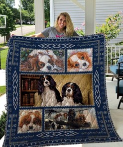 Cavalier King Charles Spaniel Quilt Bedding Set - Perfect for Dog Lovers, Especially Those Who Love Cavaliers