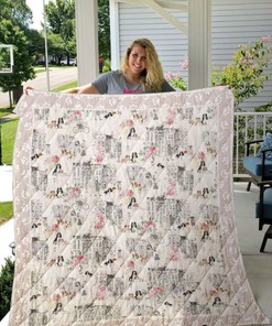 Cavalier King Charles Spaniel Urban Quilt Blanket Bedding Set