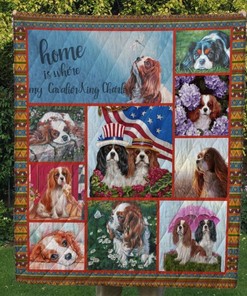 Cavalier King Charles Spaniels 10 Tlq0020 Quilt with Bed Set Cute