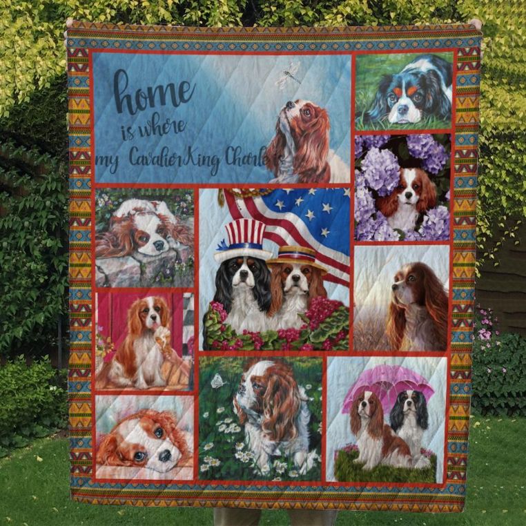 Cavalier King Charles Spaniels 10 Tlq0020 Quilt with Bed Set Cute