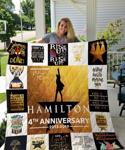 Celebrate 4 Years Of Hamilton For Fans Collection With Quilt Blanket