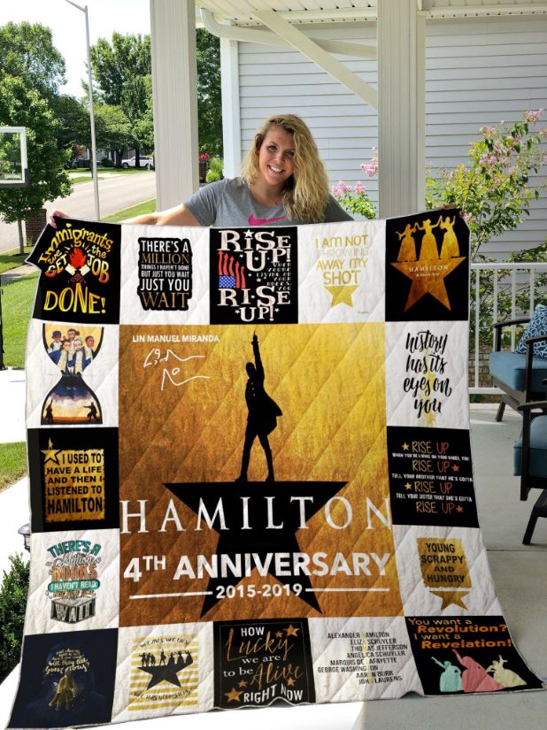 Celebrate 4 Years Of Hamilton For Fans Collection With Quilt Blanket