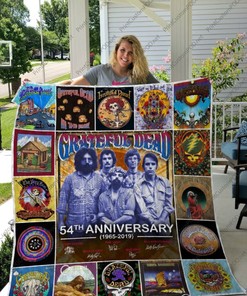 Celebrate 54th Anniversary Rock Band Greatful Dead with this Quilt Bedding Set