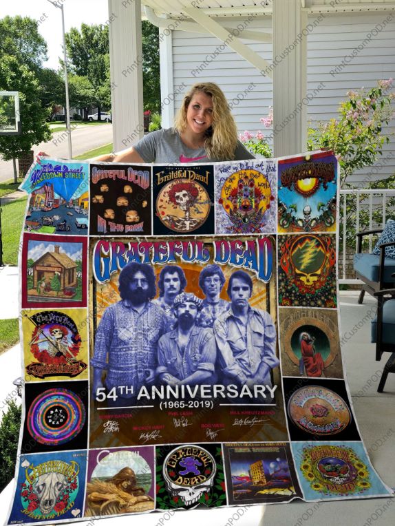Celebrate 54th Anniversary Rock Band Greatful Dead with this Quilt Bedding Set