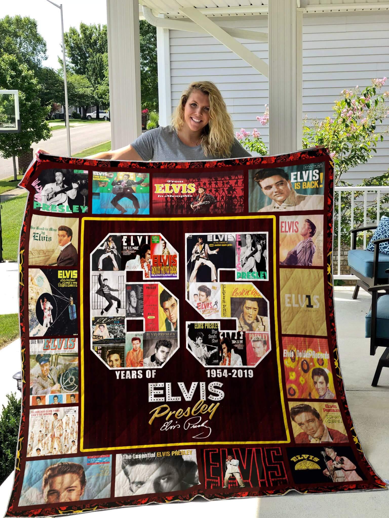 Celebrate 65 Years Of Elvis Presley With Quilt Blanket