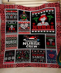 Celebrate Christmas with this Nurse Crew Quilt Bedding Set