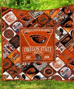 Celebrate Oregon State Beavers' rich history with this 1868 Ncaa Combined Quilt Bedding Set