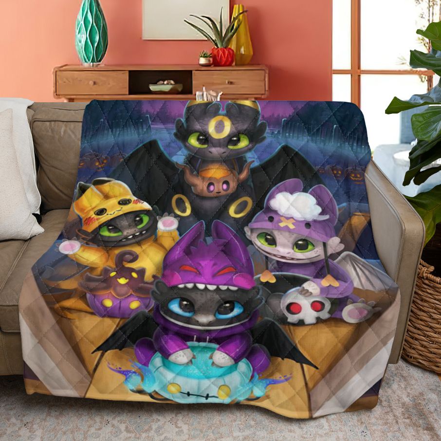 Celebrate The Festive Season With Your Favourite Dragon Halloween Your Dragon Quilt Blanket