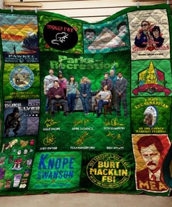 Celebrate The Love With Parks and Recreation Anniversary Quilt Blanket