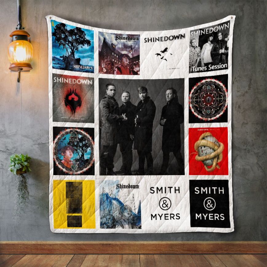 Celebrate The Music Of Shinedown With Album Covers Quilt Blanket