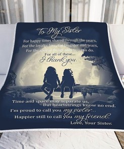 Celebrate Your Sisters Birthday with a Personalized Fleece Blanket Gift