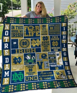 Celebrate Your Team With Limited Edition Notre Dame Fighting Irish Quilt Blanket