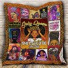 Celebrate a strong woman with personalized July She Believed She Could So She Did Quilt Bedding Set