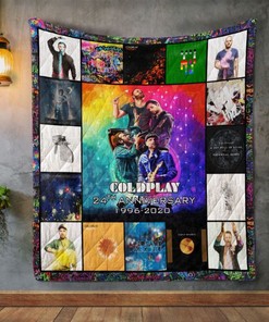 Celebrate the 4th Anniversary with Coldplay Love Quilt Blanket