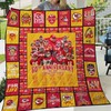 Celebrate the Kansas City Chiefs 50th anniversary with this commemorative quilt blanket