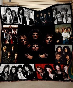 Celebrate the band with this Queen Band Patchwork Quilt Bedding Set