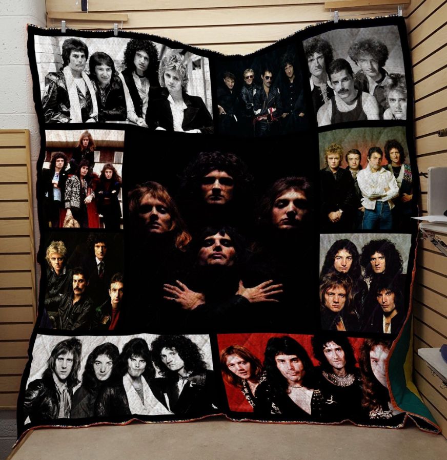 Celebrate the band with this Queen Band Patchwork Quilt Bedding Set