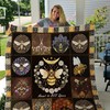 Celebrate your love with this cute Meant To Bee Queen Quilt Bedding Set