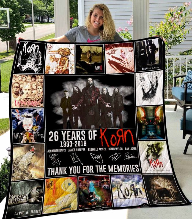 Celebrating 26 Years of Korn Band Quilt Bedding Set 1993-2019