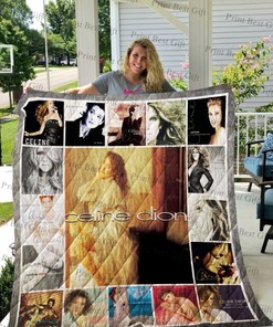 Celine Dion Albums Co Poster Quilt Bedding Set - Add Some Glamour to Your Bedroom