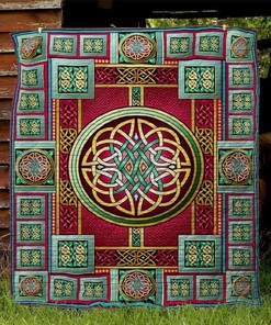 Celtic Art Quilt Bedding Set for Art History Fans