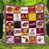 Central Michigan Chippewas Quilt Bedding Set LC8 - Show Off Your Love for the College Team