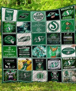 Cfl Saskatchewan Roughriders Fan Quilt Blanket
