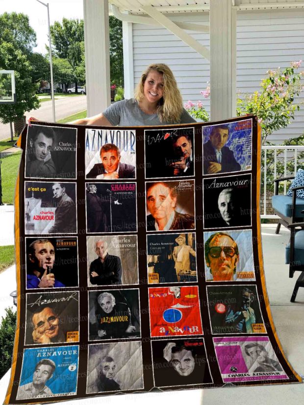 Charles Aznavour Collection Quilt Blanket with Unique Design and Comfortable Material