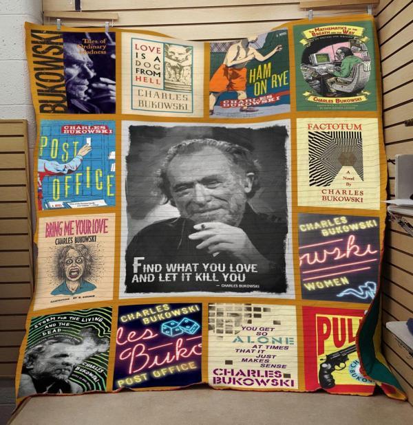Charles Bukowski Quilt Bedding Set Vintage TH0807 DUP1