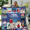 Charlie Brown Christmas Poster Cover Quilt Bedding Set for Holiday Season Fans
